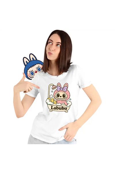 OEM Women's T-shirt Labubu Bathroom