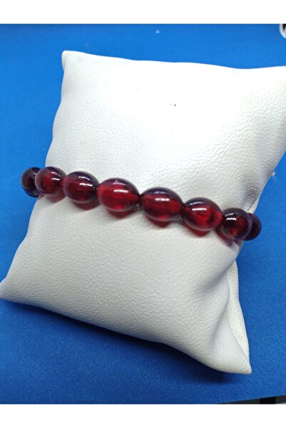 MRYart Burgundy Powder Amber Prayer Beads and Bracelet Set
