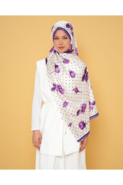 LEİLA SCARF Imported Twil Silk Shawl