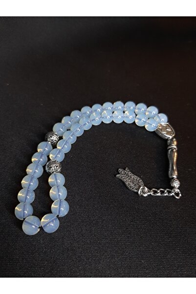 MRYart Moonstone Translucent Prayer Beads and Bracelet Set