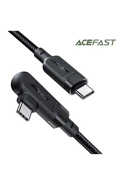 Acefast Type-C to Type-C Cable 100W Aluminum 2m Right Angle - Black