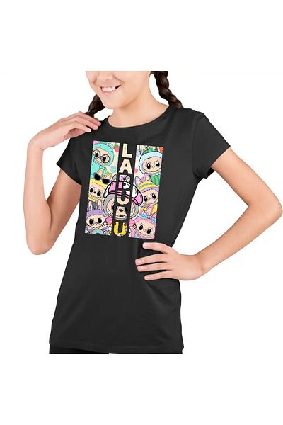 OEM Labubu Cool Party Kids Girls T-Shirt