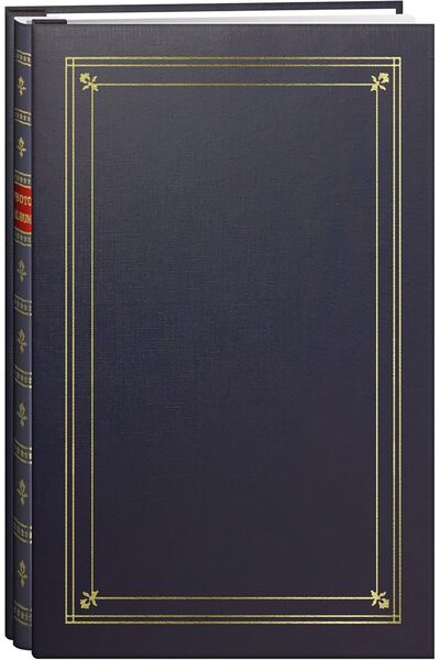 STOREMAX PRStoRe Photo 200-Pocket Post Bound Bay Mavi Suni Deri Fotoğraf Albü...