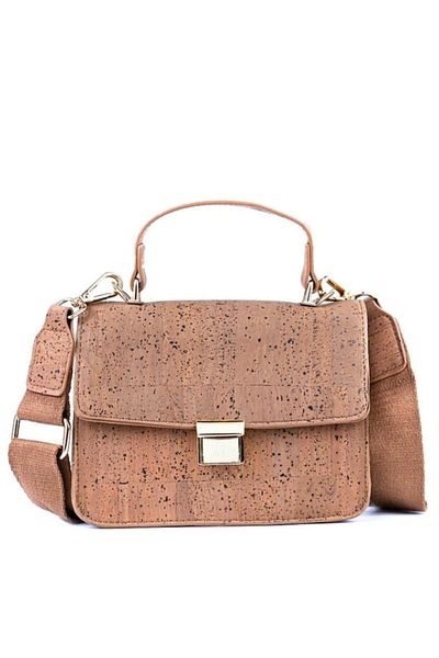 IBU Cork Brown cork crossbody bag