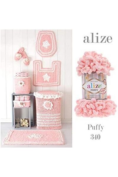 Alize Large Size Soft Fluffy Yarn Set from Alize, 3 Pieces, 300g, 30 yards