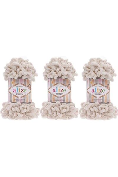 Alize Soft and Fluffy Yarn for Baby Blankets from Alize, Polyester Hand-Knitting Yarn