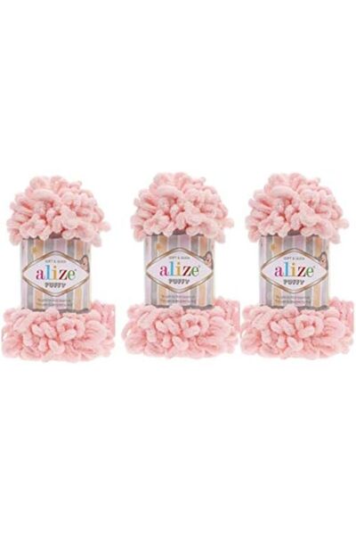 Alize Large Size Soft Fluffy Yarn Set from Alize, 3 Pieces, 300g, 30 yards