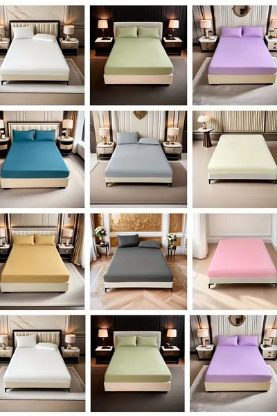 MixCotten Home Fitted Bed Sheet Woven Cotton Poplin Fabric 100*200 cm