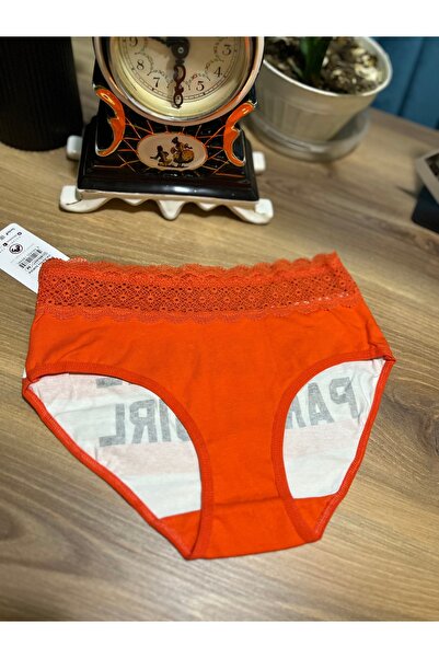 Dominatrend Women's Waist Lace Detailed Written Laundry Panties Set of 2