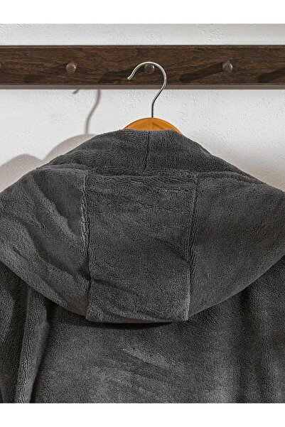 LC Waikiki Halat de baie LCW Basic din bumbac cu glugă (W5)