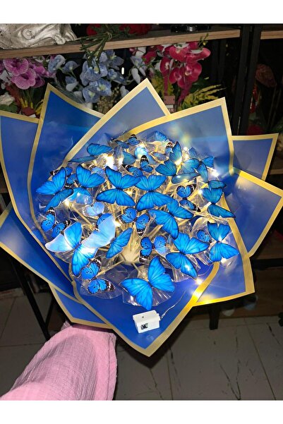 Kelebek Işıklı buketi
