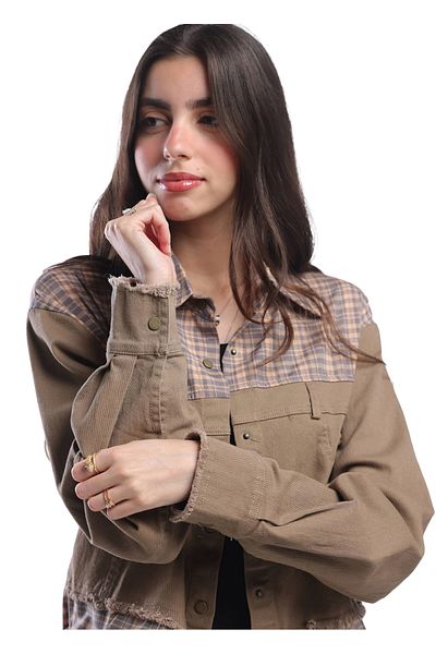 SUGA Valentina plaid summer jacket