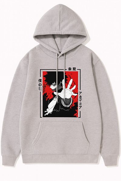 CLASSY.MODA Anime Printed Large Back Pattern Hoodie – Oversize Unisex
