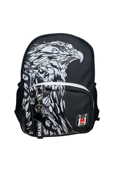Beşiktaş Printed Licensed Patterned Zippered School Backpack and Pen Holder 25390