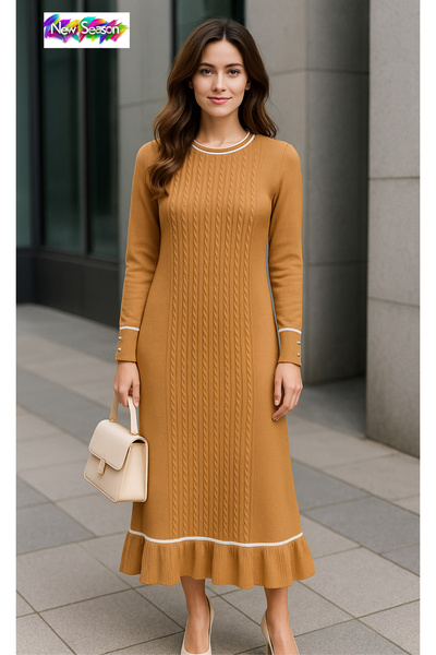 semela New Season Hair Braided Skirt Tight Knitted Dress