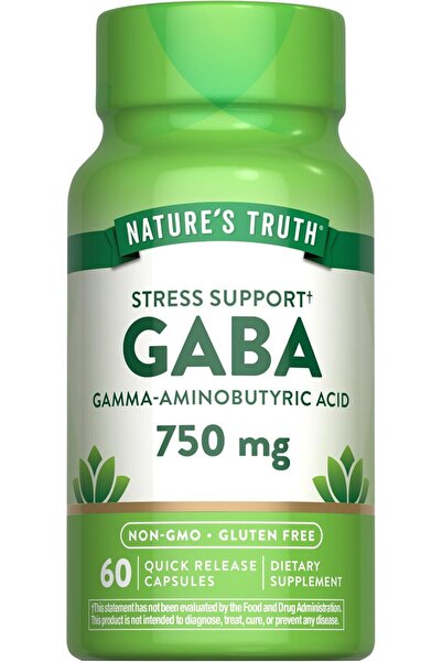 Natures Truth Nature's Truth GABA 750mg Caps 60 Count | Gamma Aminobutyric Ac...