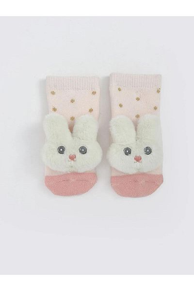 LC Waikiki Lcw Anti-Slip Sole Baby Girl Home Socks (W5)