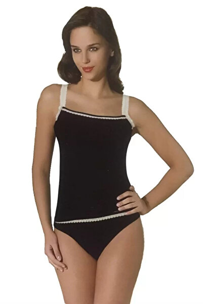 Mariposa Secret Şahinler Flat Collar Double Suit B2007 Black L-Xl