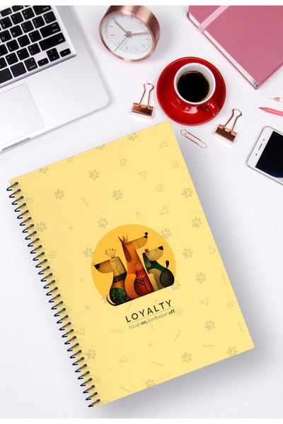 Kentsoylu A5 Cardboard Cover Spiral Line Notebook/ 96 Pages/Thematic Series No: 5 “Nobility” Royalty