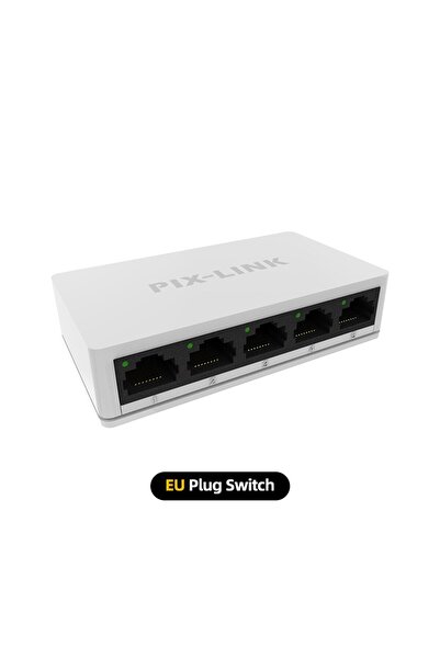 Choice1 SW05-EU PIX-LINK SW05 Network Switches 5V Mini Ethernet 5 Port No-LEDs 10/100Mbps Fast Wired Network