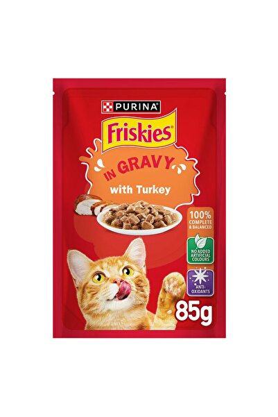 PURINA DOG&CAT CHOW طعام القطط الرطب بورينا فريسكيز قطع الديك الرومي في المرق...