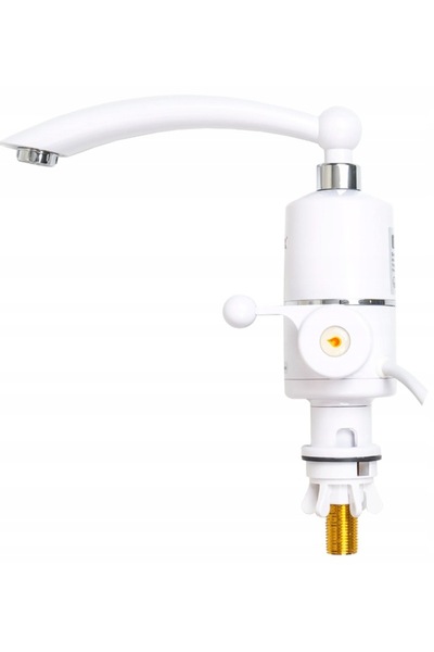 ZİNOX Ηλεκτρική βρύση Z-Inox ZLN5473 Λευκή, άμεσης θέρμανσης, ισχύς 3000W, ανοξείδωτο ατσάλι