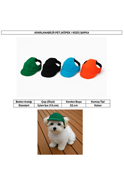 DGH Markt Ayarlanabilir Gölgelikli Pet (Köpek/Kedi) Şapka