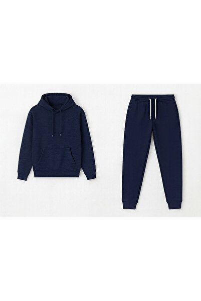 CLASSY.MODA Σετ φούτερ και φούτερ με κουκούλα Unisex Oversize 3 νημάτων