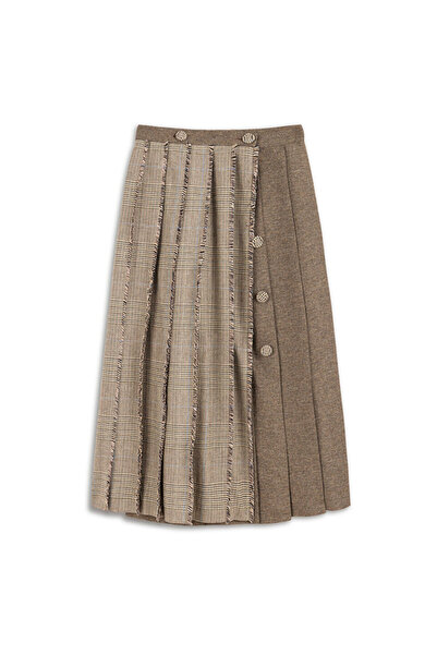 Machka Ekose desen mix midi etek