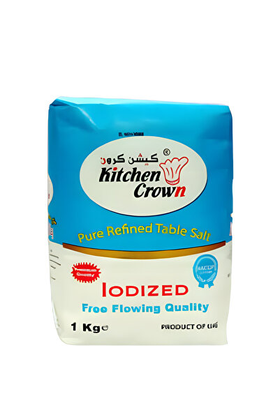 Crown ملح طعام نقي ومكرر للمطبخ