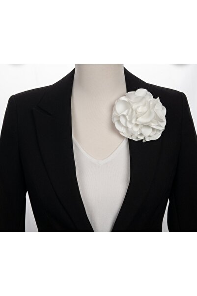 lemidor Kumaş Çiçek Broş - Blazer, Abiye ve Günlük Kombin İçin Şık Aksesuar Y...