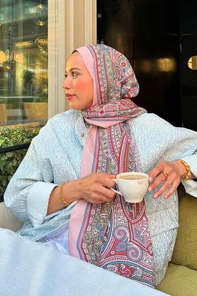 carell Tuba Kalyon's Choice Sienna Powder Nilla Cotton Shawl