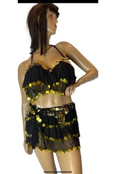 Generic Oriental Dancing Suit with Bra and Skirt