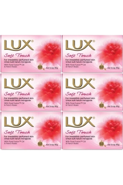 LUX Soap 80Gr Soft Touch (Soft Touch) (Set of 6)