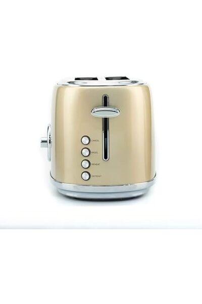 AC BOX Gem Metallic Gold Two Slice Toaster Ac Box 861931