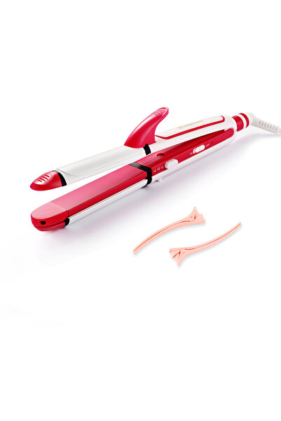 Sunhome 3-In-1 Hair Curler With Crimper And Straighteneris Comes with 2 Hairclip.