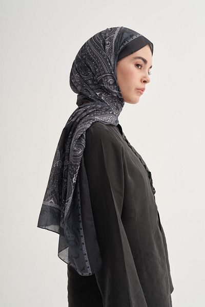carell Ravena Black Nilla Cotton Shawl