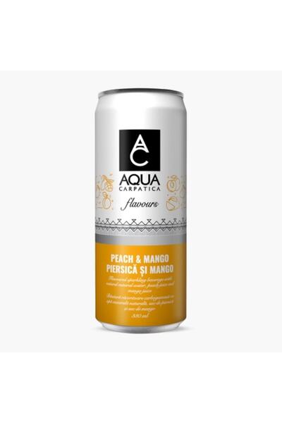 Aqua Carpatica Apa minerala cu aroma de piersica si mango, Aqua Carpatica, 4x 0.33l