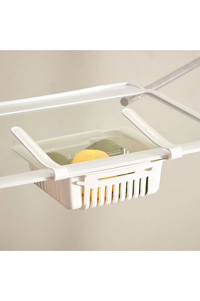 Home Box Aroha Extendable Fridge Storage Organiser - 6x14.5x6 cm
