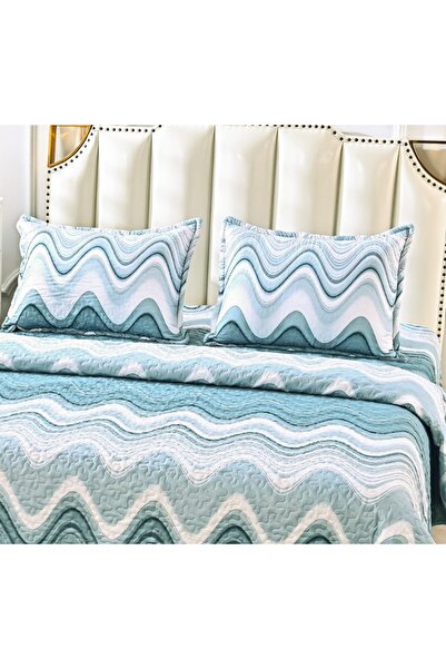 CHIRASO Microfiber Quilted Duvet Set, 2-Sided, 3-Piece, Duvet Cover 220x240cm, 2 Pillowcases