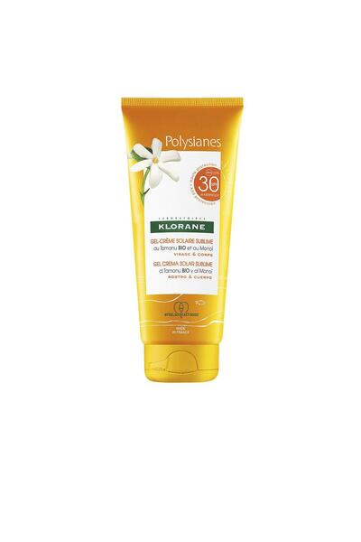 Klorane Gel-crema cu protectie solara pentru ten si corp POLYSIANES MONOÏ Y TAMANU BIO SPF30 200 ml