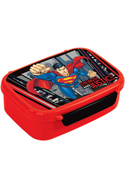 First Kid صندوق غداء مستطيل الشكل للأطفال من دي سي سوبرمان، سعة 760 مل