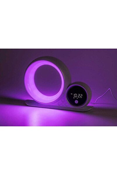 Rabalux RGB LED lamp, digital time display, Bluetooth speaker, multi-colored light, 5 W, USB cable,...