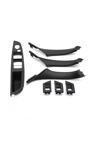 MAF Set manere interior fata spate stadard, ornament butoane, Compatibil BMW seria 5 F10/F11, 2009-2017,