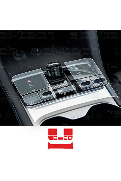 ael-tech BYD Seal U Dm-i Uyumlu Vites Etrafı Piano Black TPU koruyucu 8 li Set