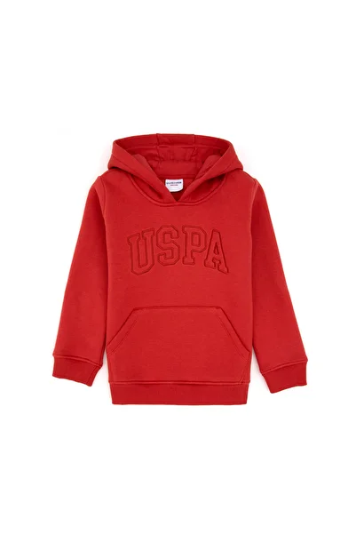 U.S. Polo Assn. Girl's Dusty Rose Hooded Basic Sweatshirt 50314311-Vr026
