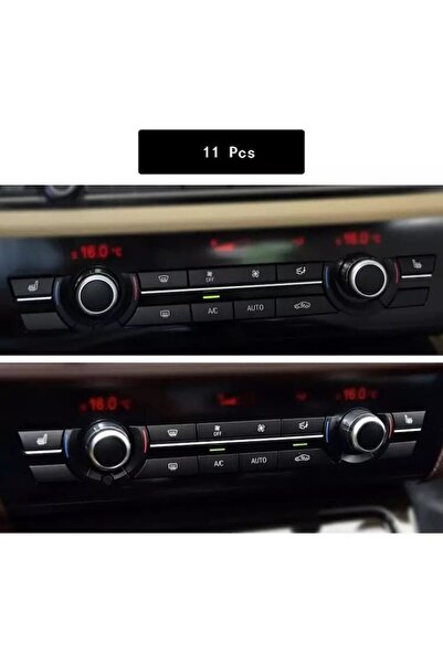 OEM Set 11buc Butoane Consola Bord Clima Ventilatie AC Aer BMW F01 F02 F06 F07 F10 F11 F12 F13 F15 F16