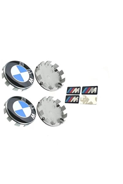MAF Set 4 capace și stickere M pentru jante BMW 68mm