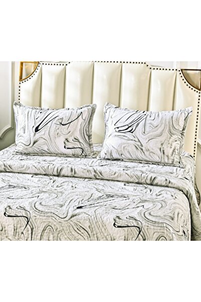 CHIRASO Microfiber Quilted Duvet Set, 2-Sided, 3-Piece, Duvet Cover 220x240cm, 2 Pillowcases
