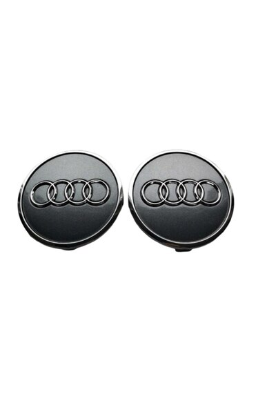 Audi Set 2 capacele 61mm GRI pentru jante aliaj